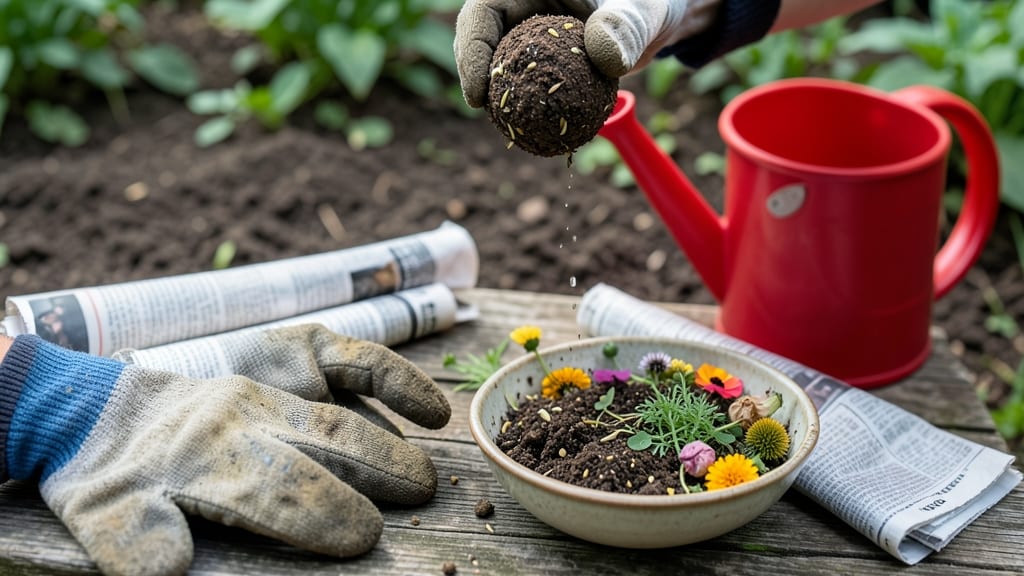 Paper Seed Bombs: Eco-Friendly Wildflower Launcher for Bees & Butterflies