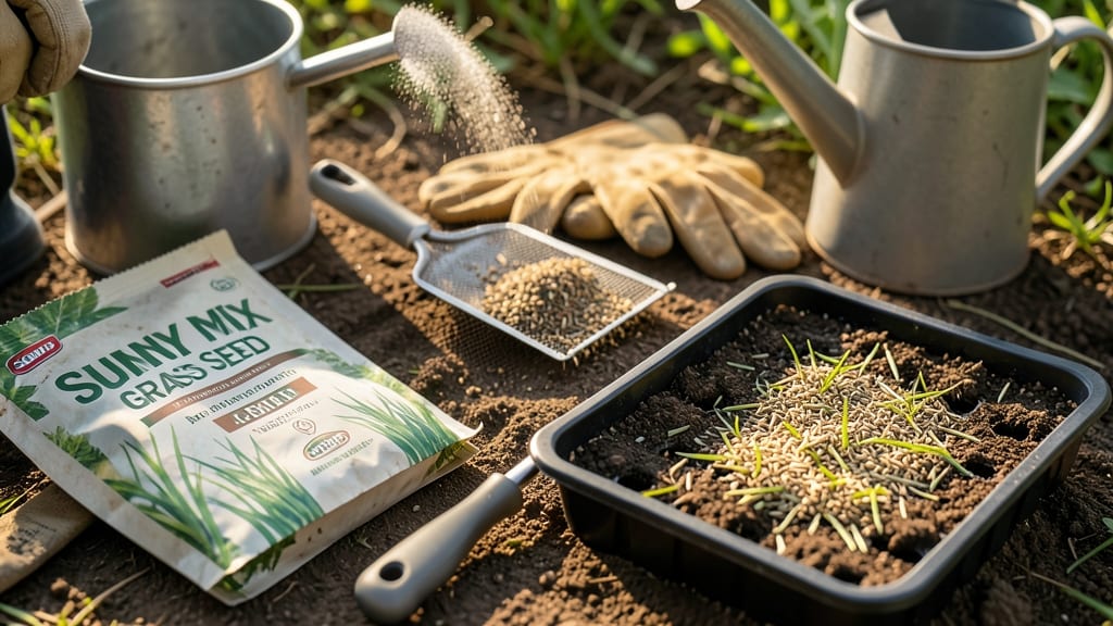 Grass Seed Sunny Mix: Fast-Germinating Blend for Vibrant Lawns