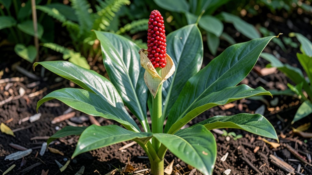 Arum Lily Seed Head: Cold-Stressed Blooms Trigger Natural Pod Opening