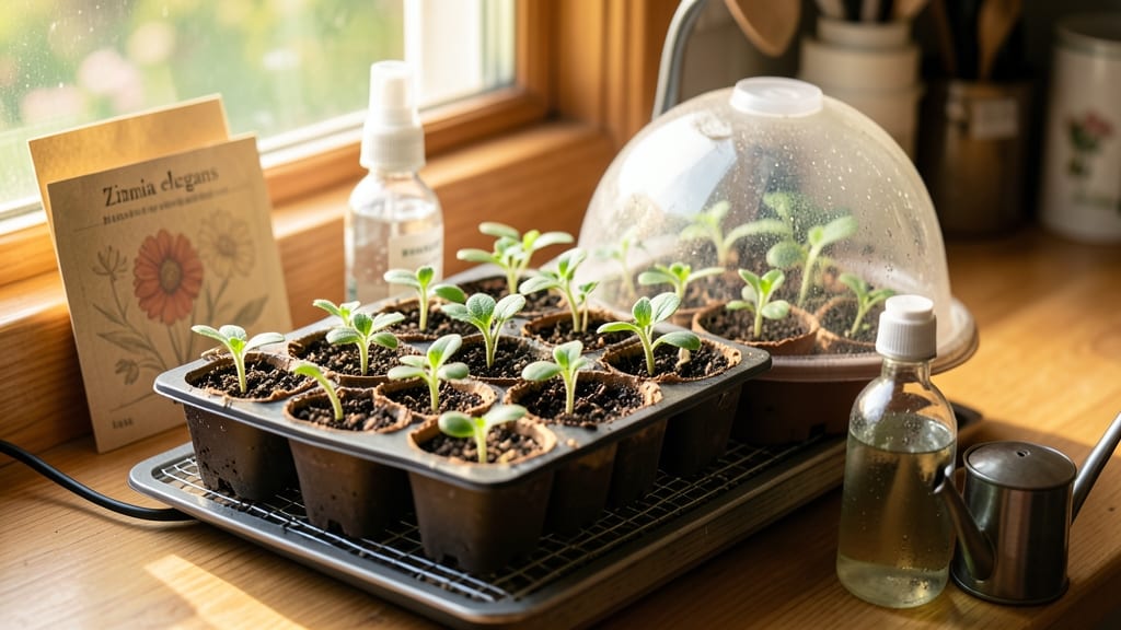 Growing Zinnias From Seed Indoors: Fast Blooms in 6 Weeks With Light Tricks