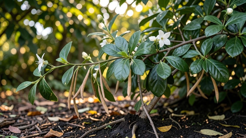 Confederate Jasmine Seed Pods: Cold-Stressed Viability Test for Next Year’s Fragrance