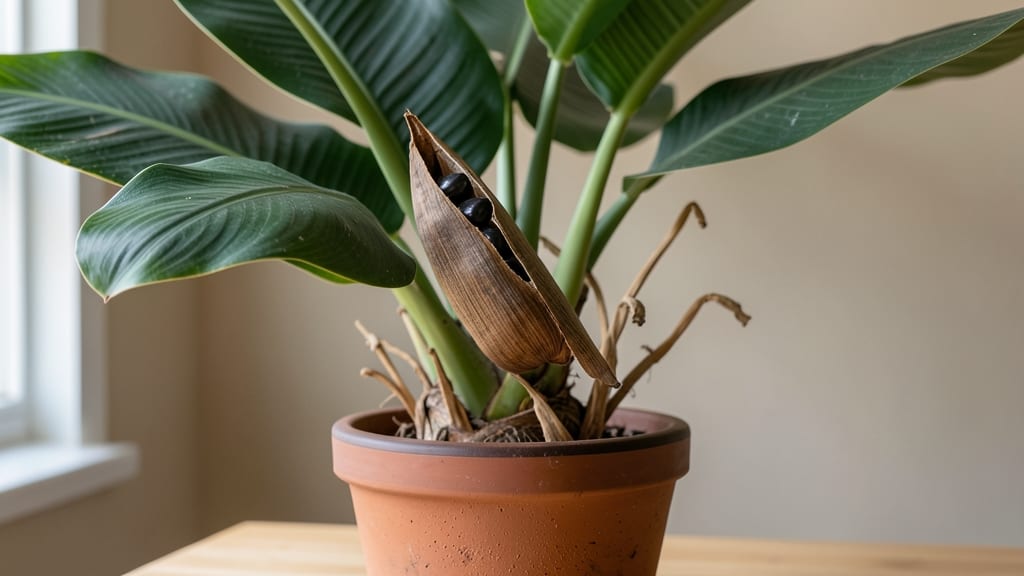 Bird of Paradise Seed Pods: Stress-Free Twist-Release Technique for Viable Seeds