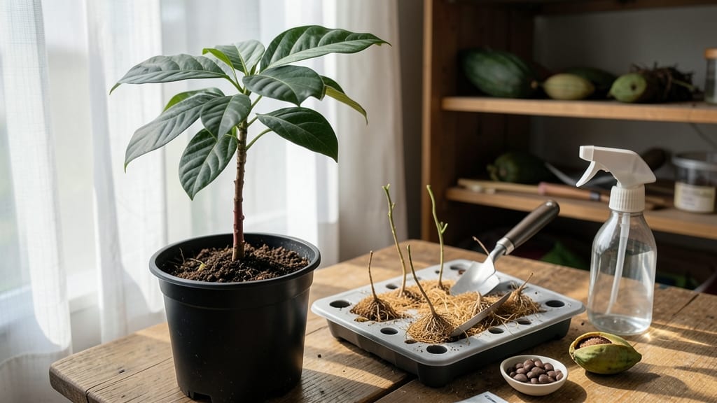 Cacao Seed Grow a Garden: Cold-Stressed Sprouts in 45 Days